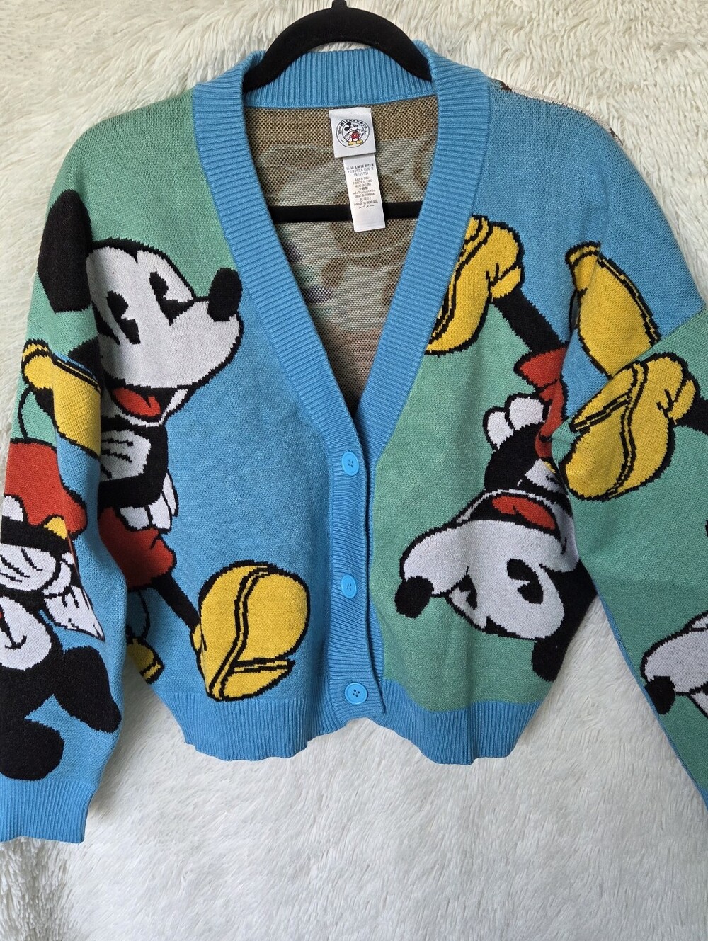 Disney Disneyland Mickey Mouse Crop Cardigan